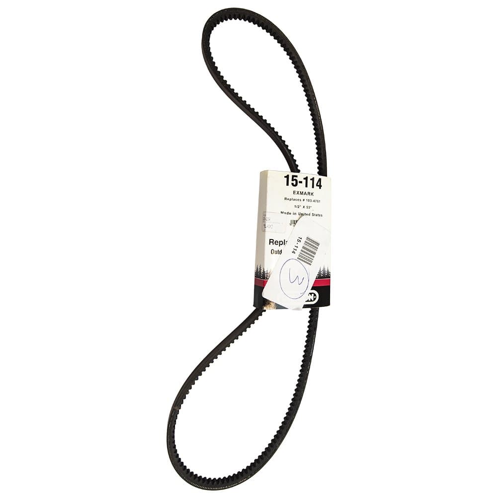 15-114 BELT,EXMARK 103-4761,1/2 X 53