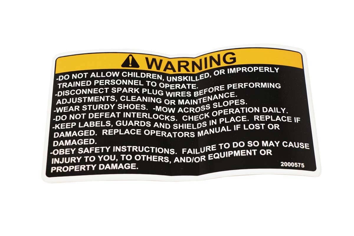 Label - Warning