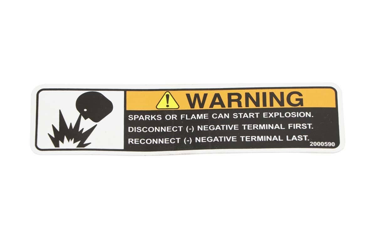Label Warn Battery