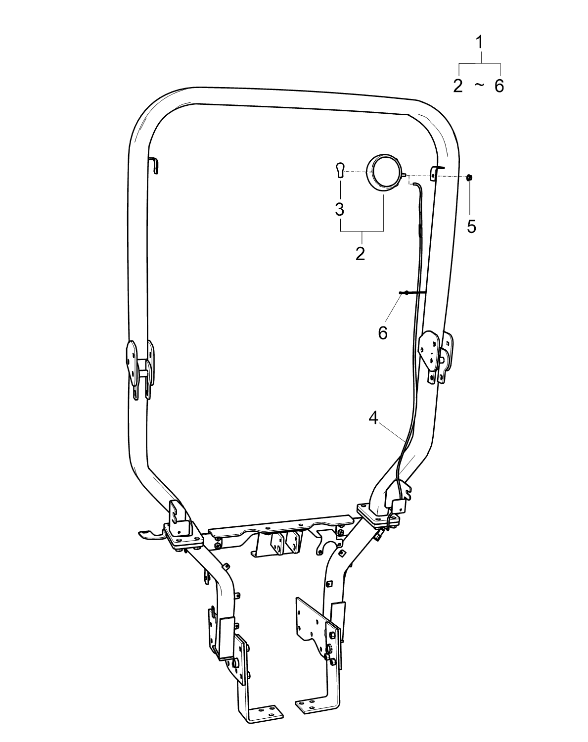 LS Tractor Bulb 23w Trg760 diagram, part 40007203