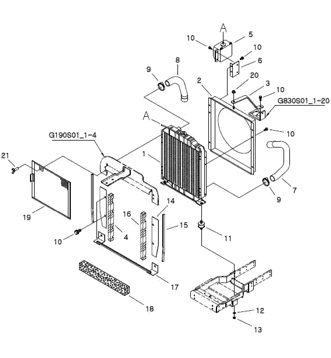 Hose Radiator Inlet Trg170