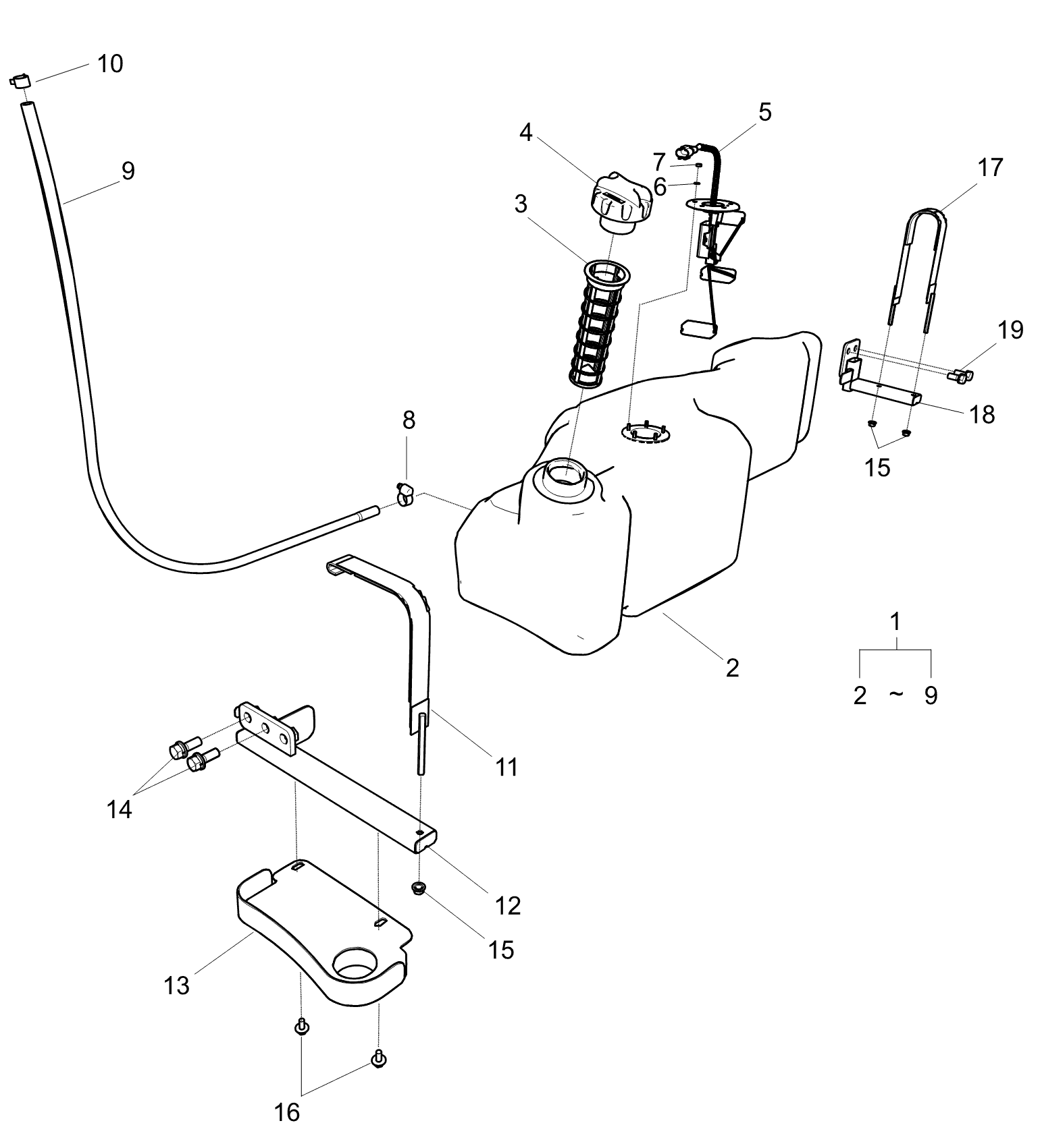 Strainer Fuel Tank Trg040
