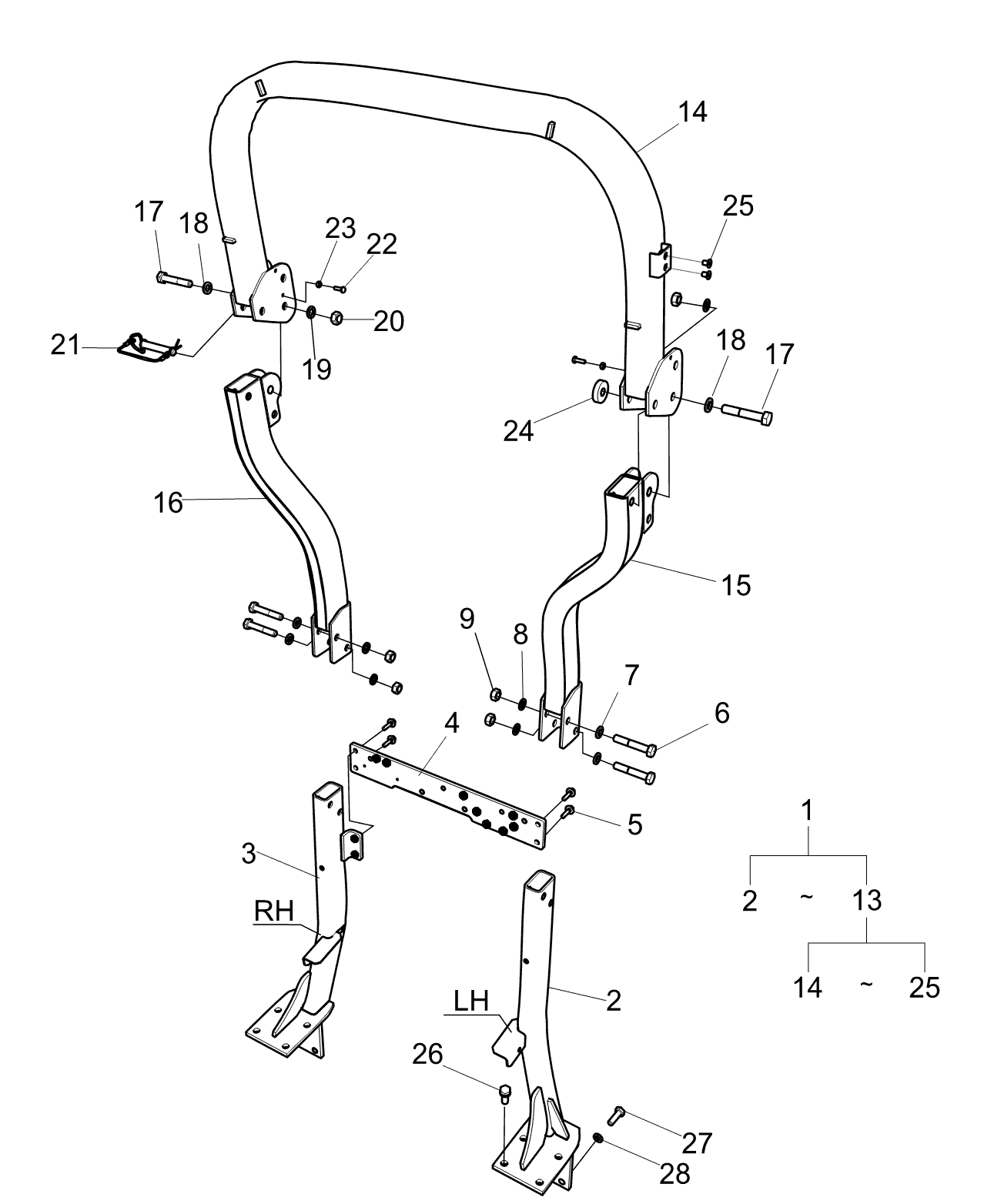 Pillar R/rops Low(rh) Trg880