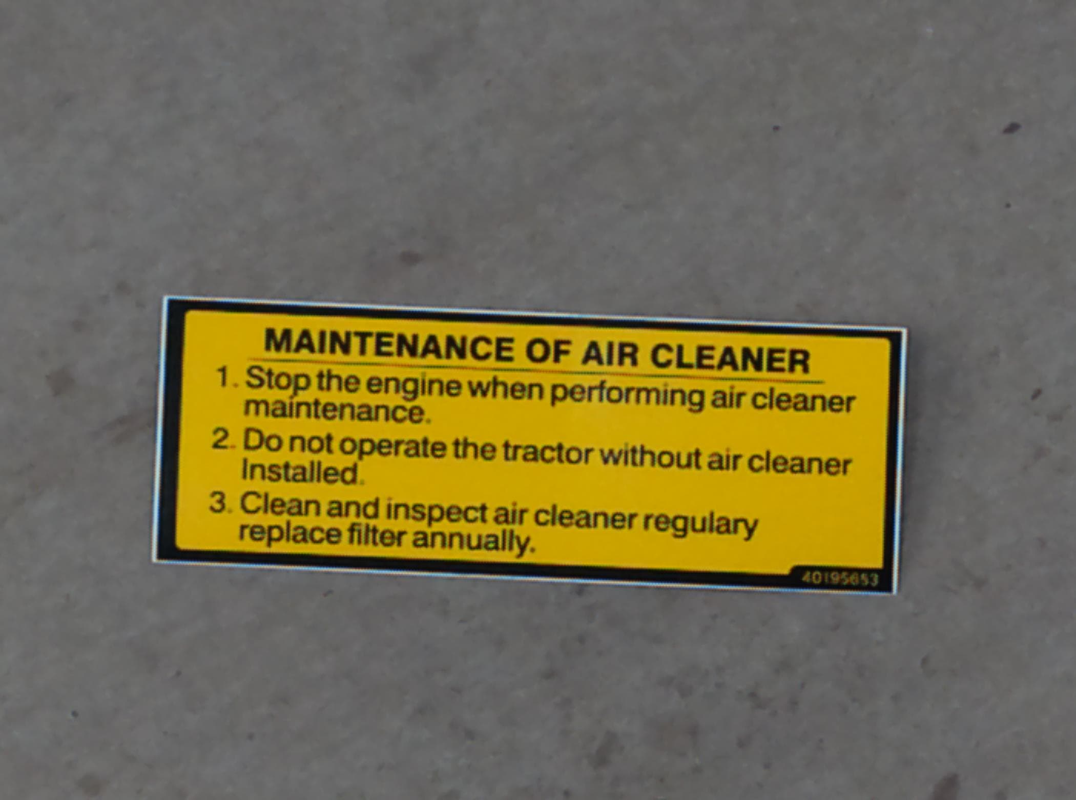 Decal Aircleaner Trg980