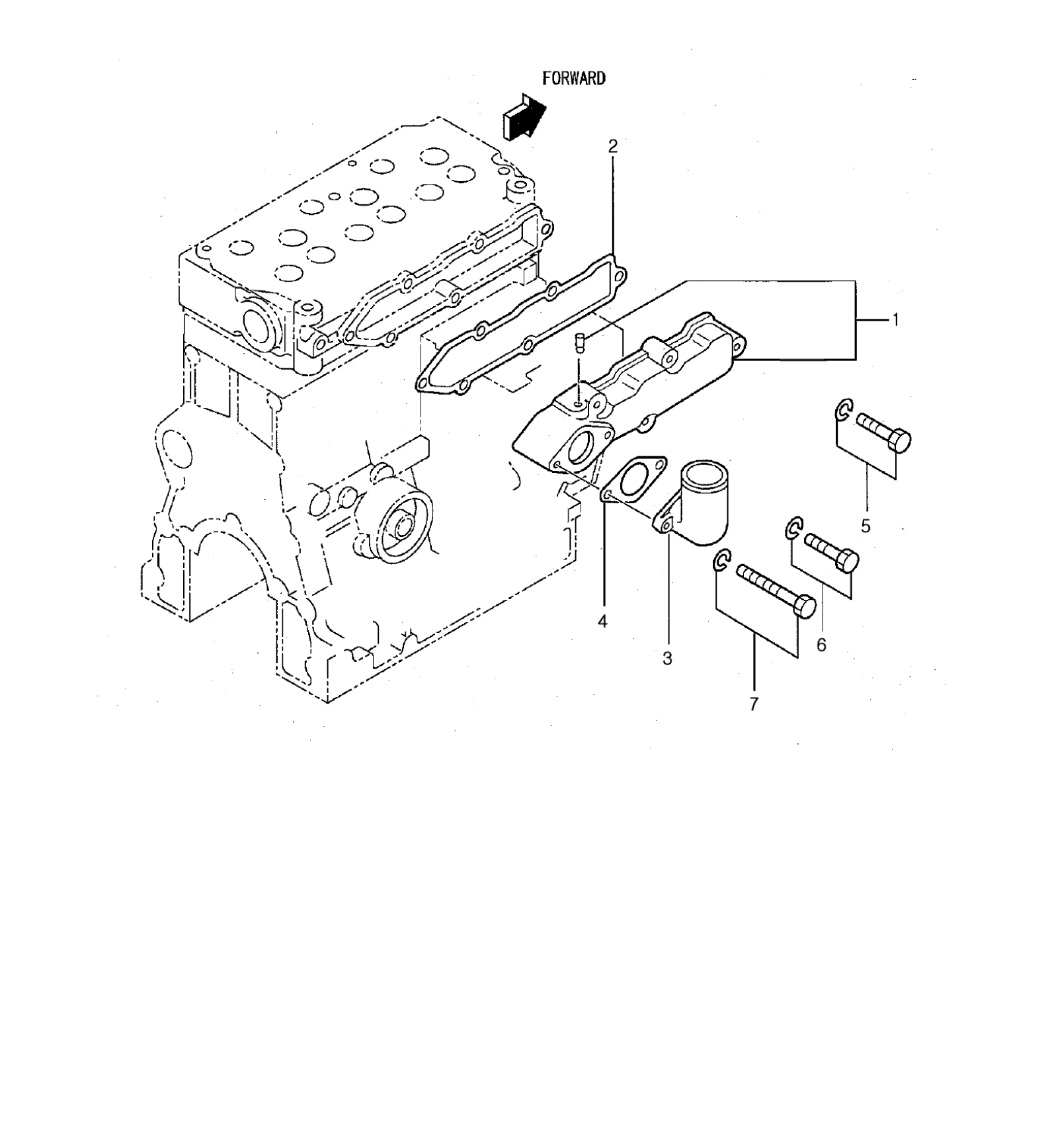 Bolt, W/washer Mf241253 MHI