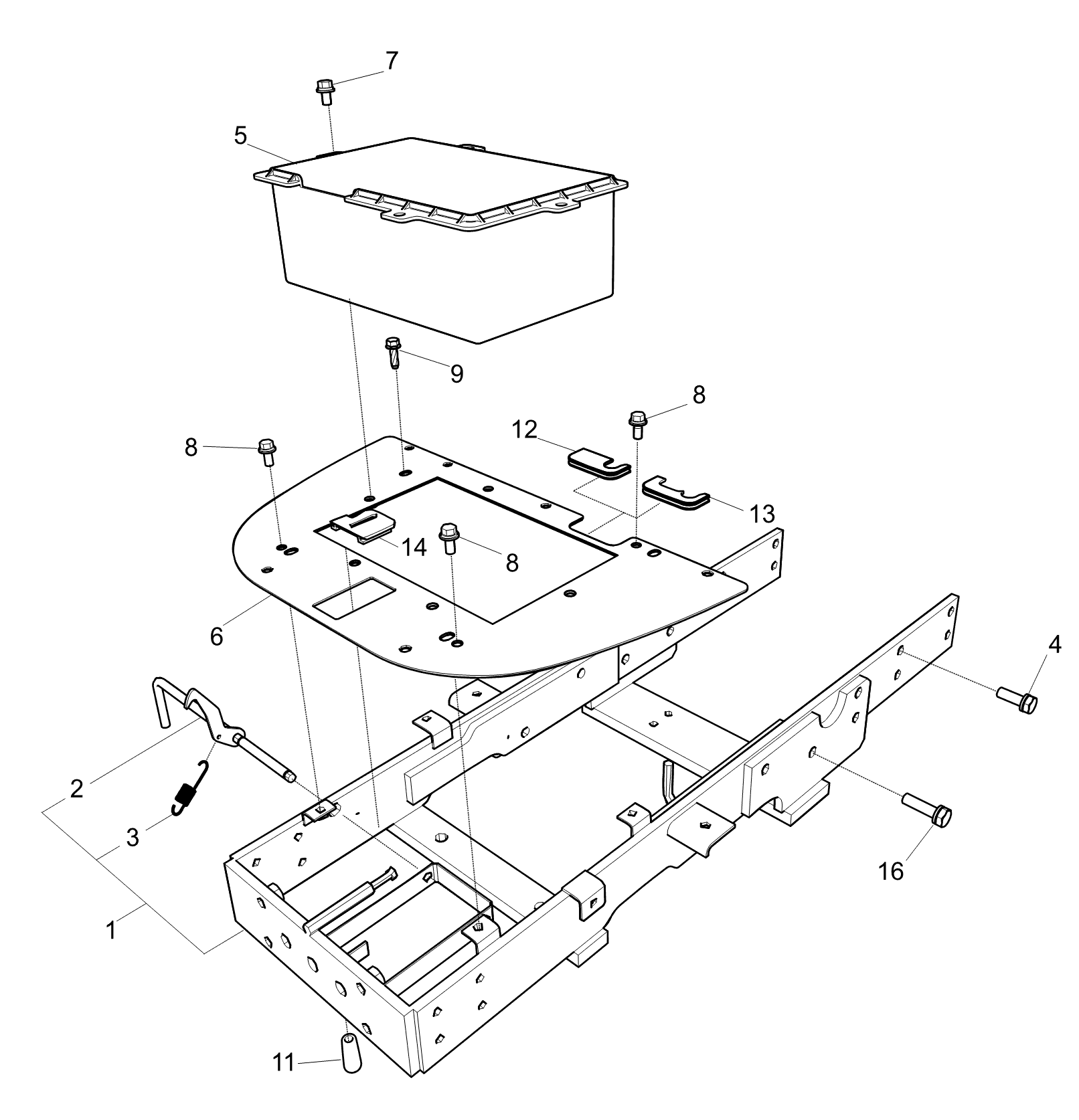 Seal Battery Plate H Trg210