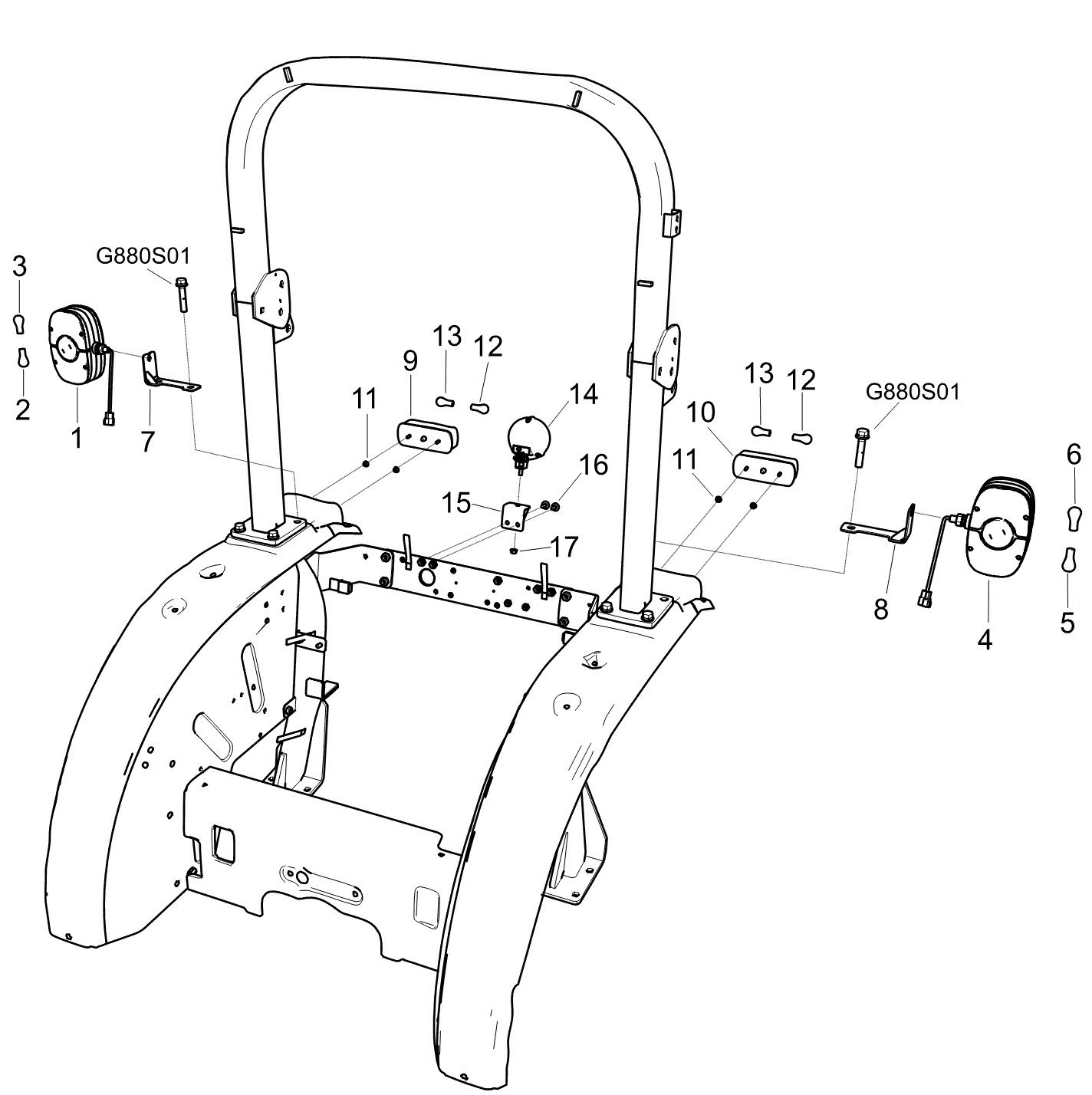 LS Tractor Bulb 12v/10w Trg760 diagram, part 40256587
