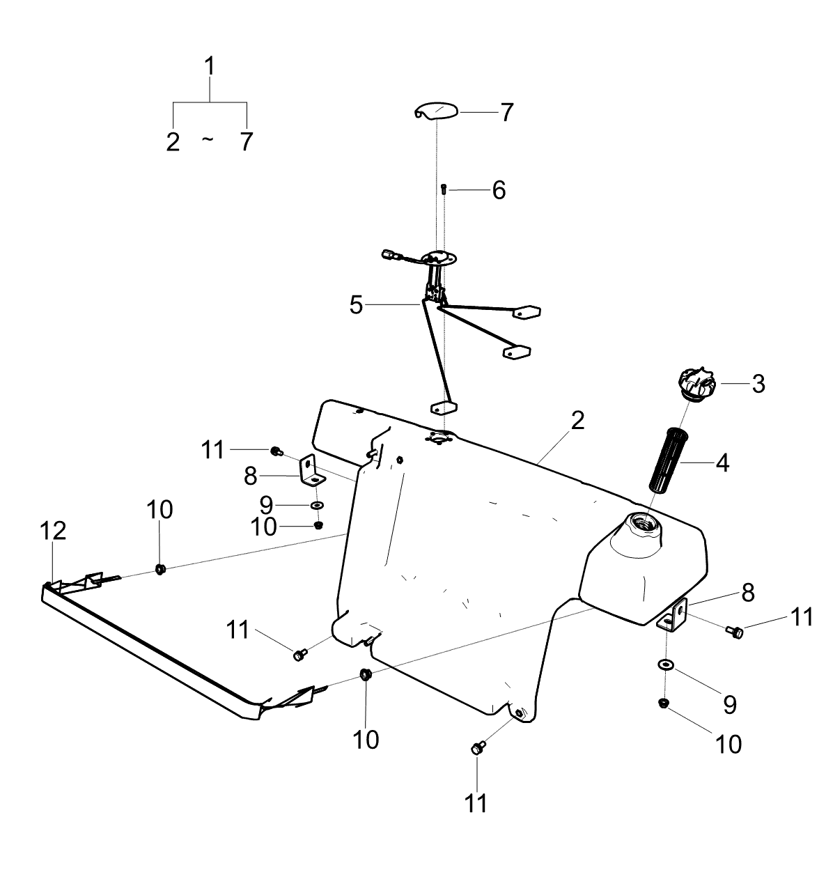 Strainer Fuel Tank Trg040
