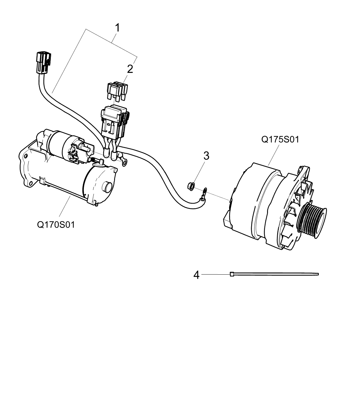 LS Tractor Fuse 80a Trg750 diagram, part 40307435