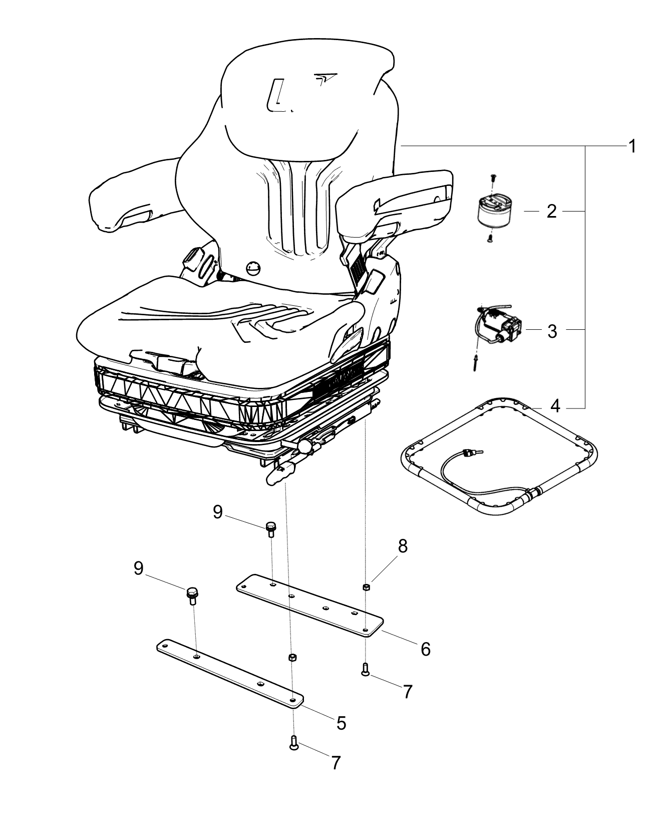 Seat Grammer Msg75gl Trg850