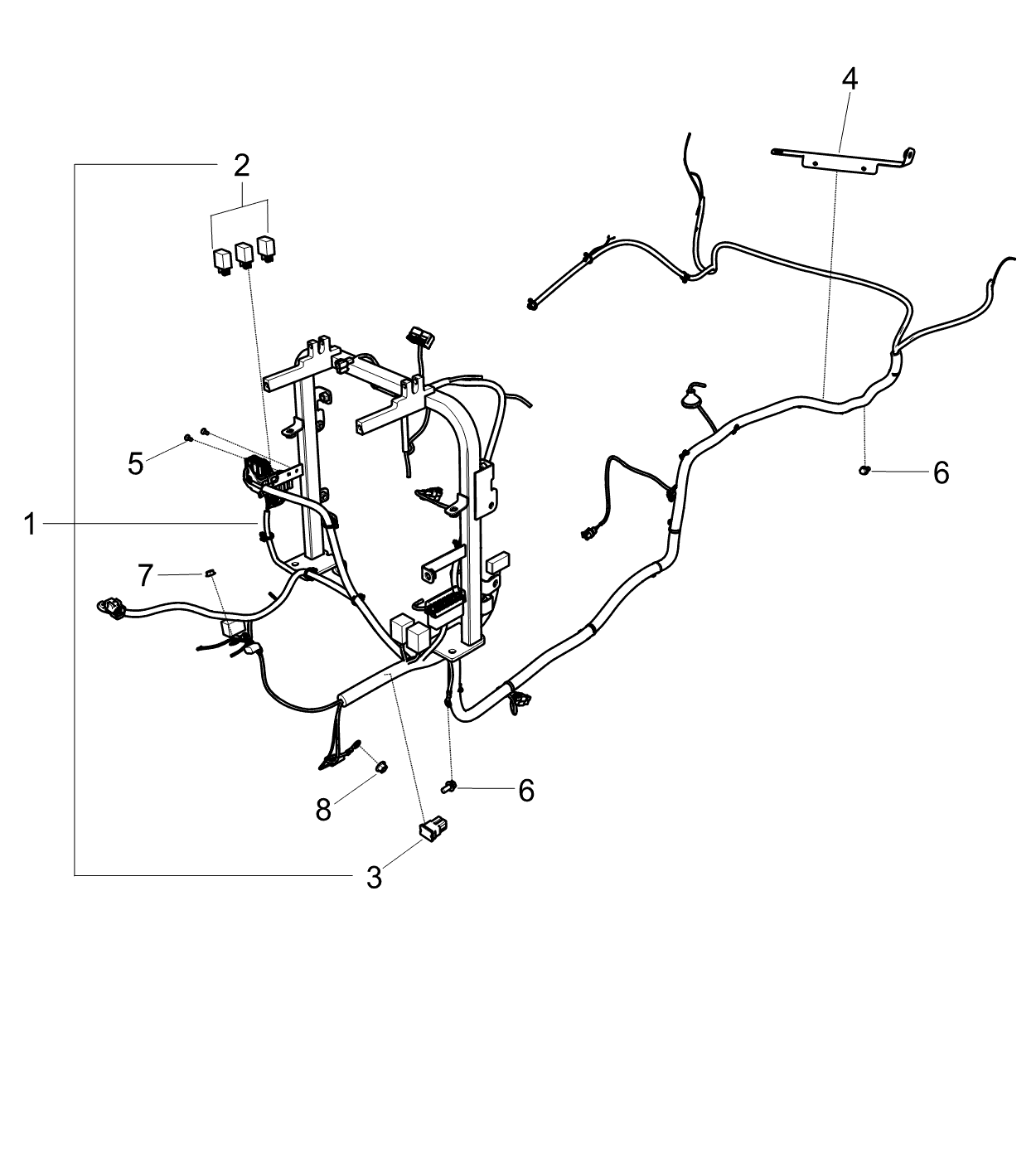 LS Tractor Fuse Main 60amp Trg730 diagram, part 40327771