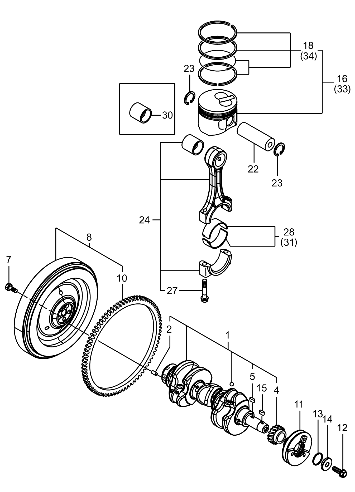 Gasket, Washer 119c10 21930 Yanmar