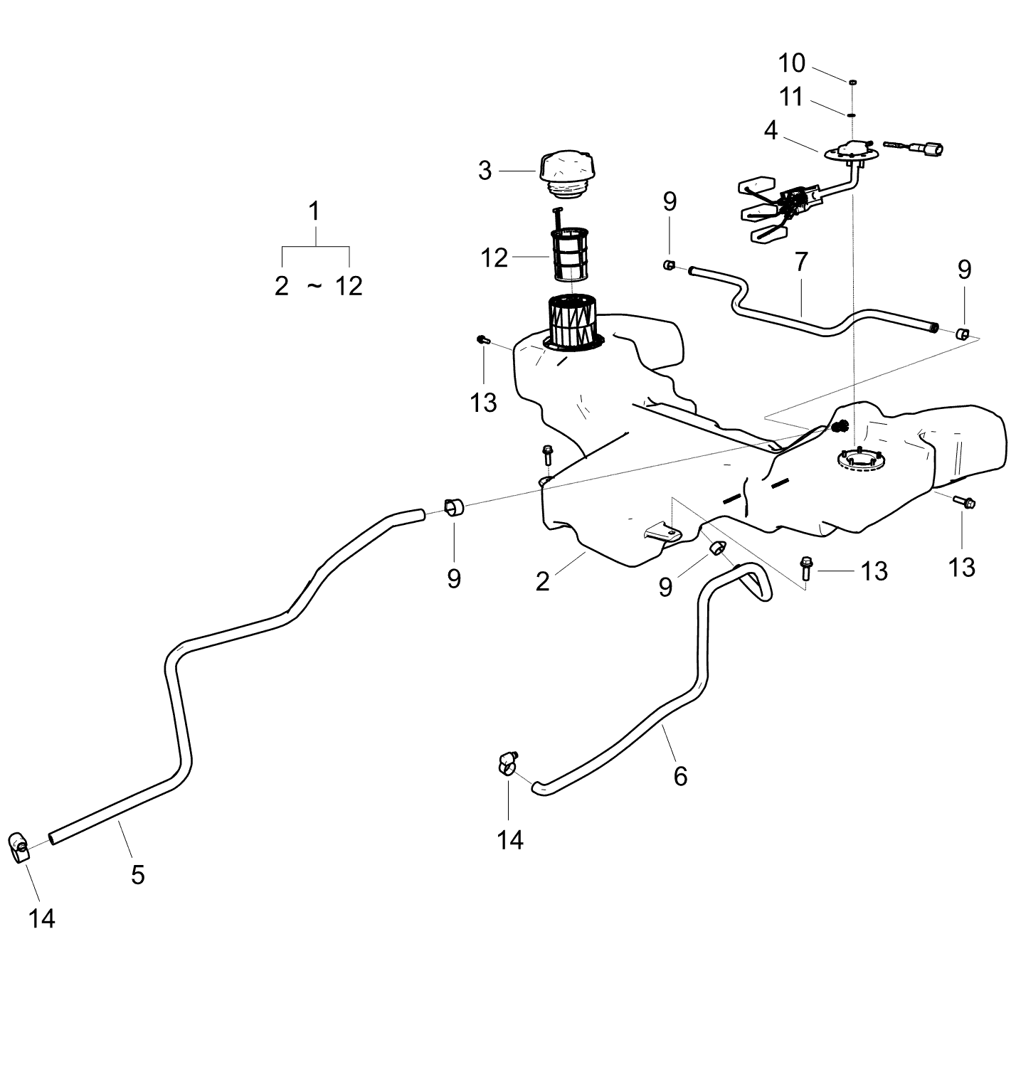 Strainer Fuel Tank Y Trg040