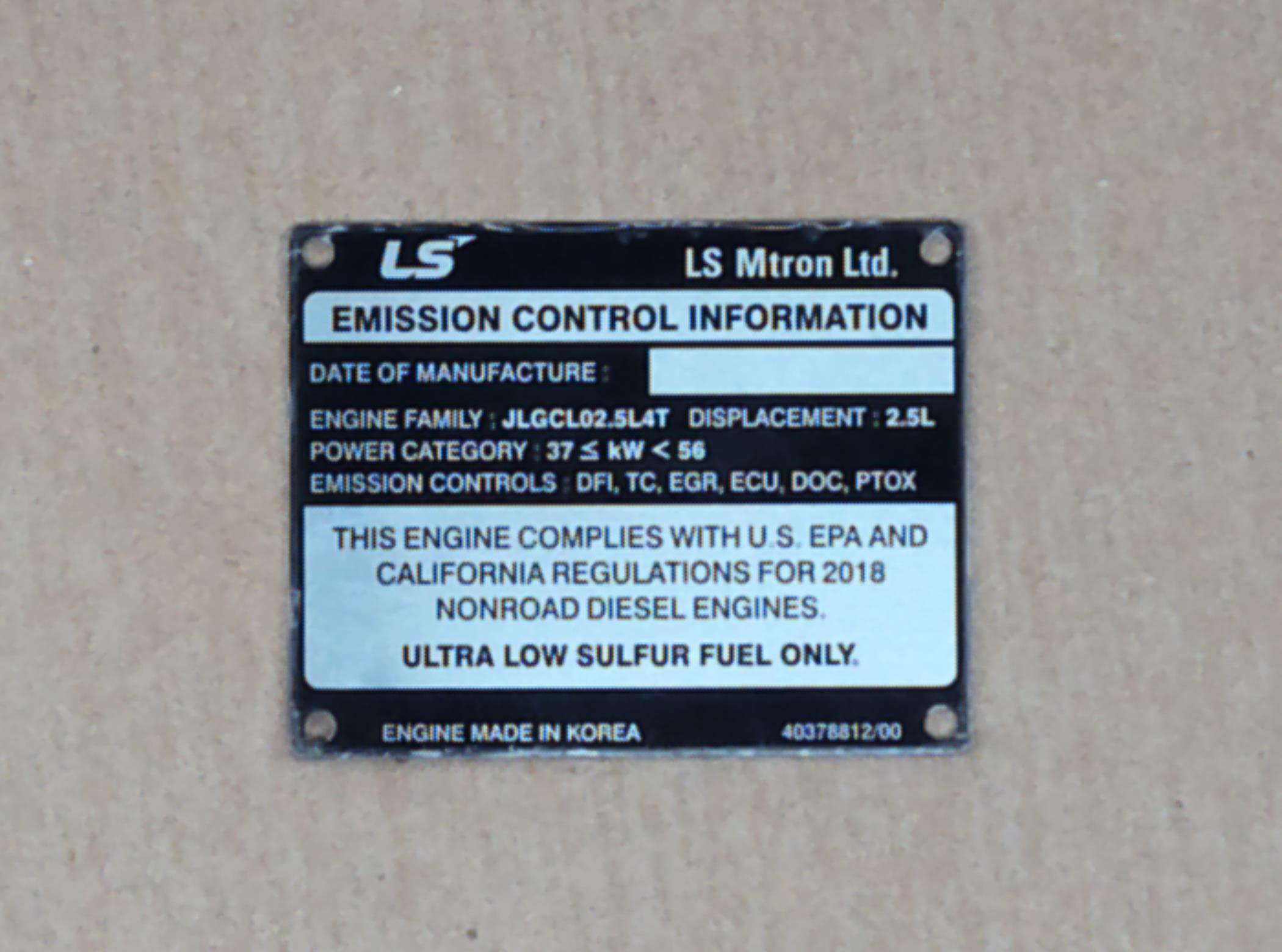 Name Plate Epa(l4c25 T) Trg980