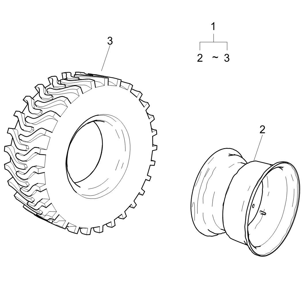 Tire Assy 8.5x10(4pr) Mt1 G490