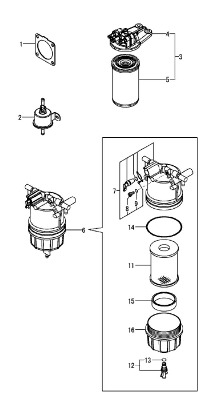 Filter Fuel Trg010