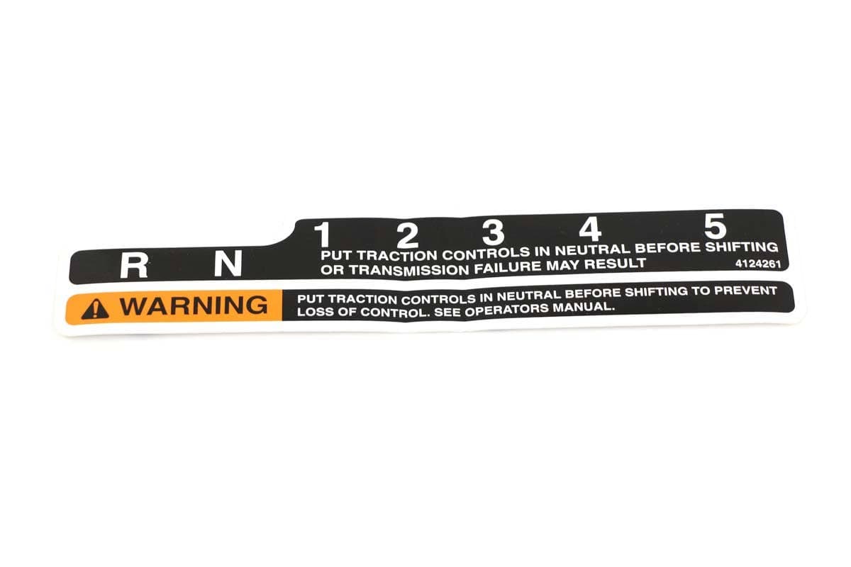 Label-Gear Sel/Warn