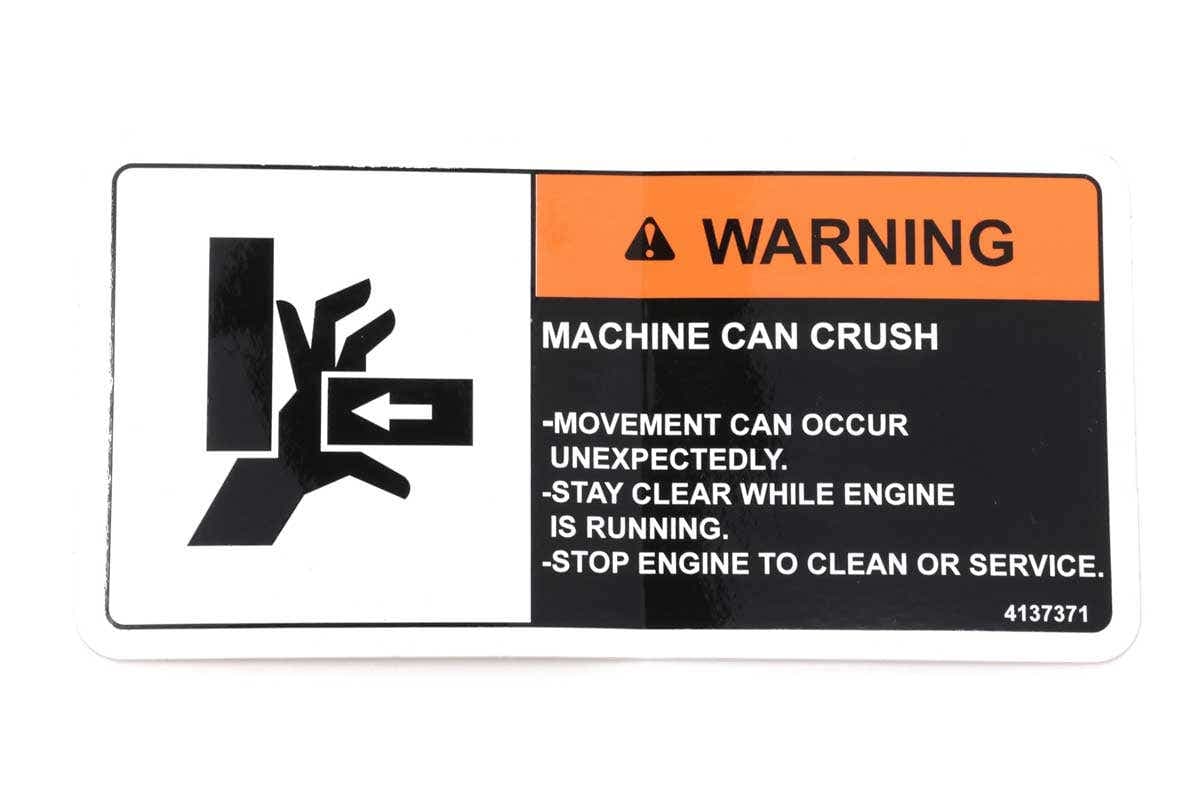 Label-Warning Crush
