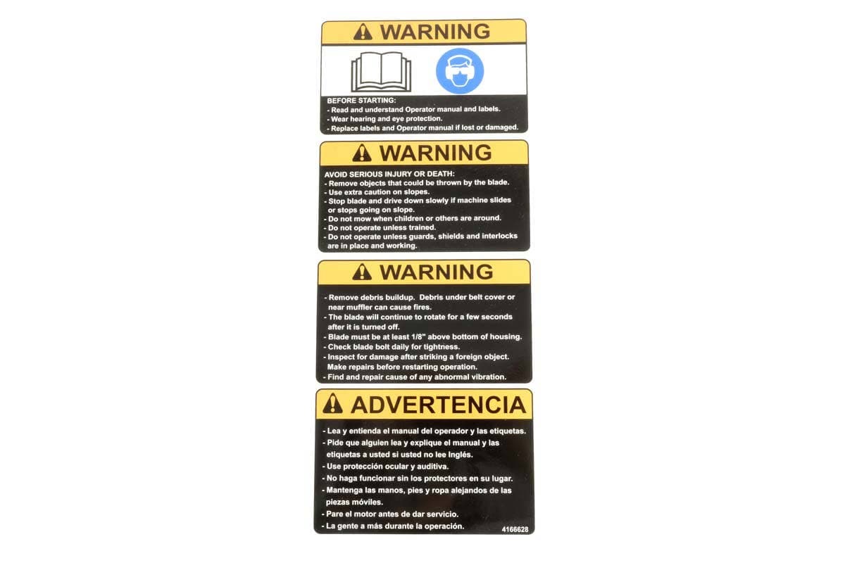 Decal Warning