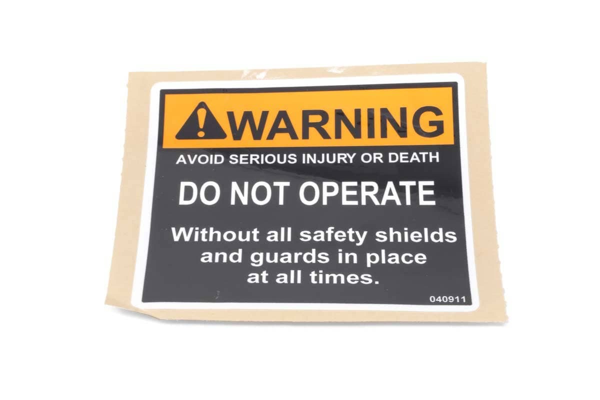 S-Decal,Warning Oper W/ Guards