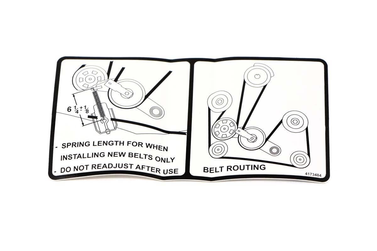 Label-Belt Route/Spring Length