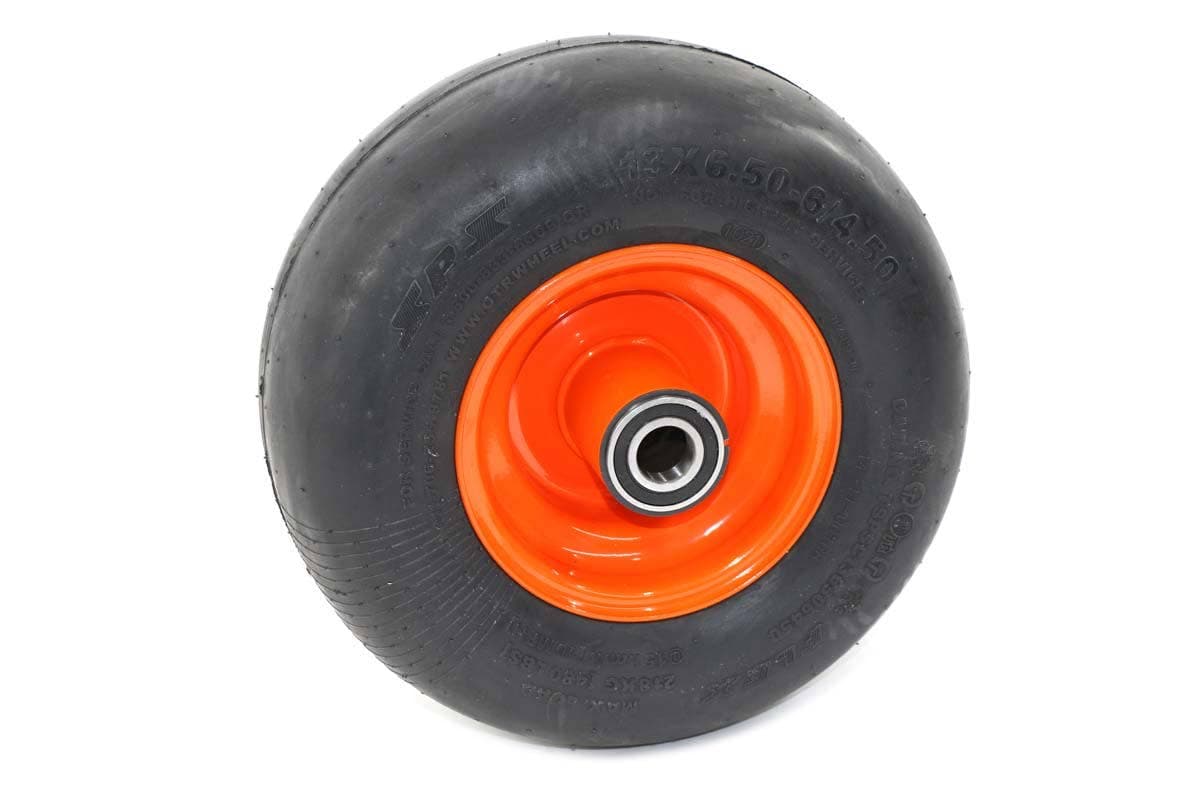 Wheel-Assembly,13X6.5-6NO Flat,Orn