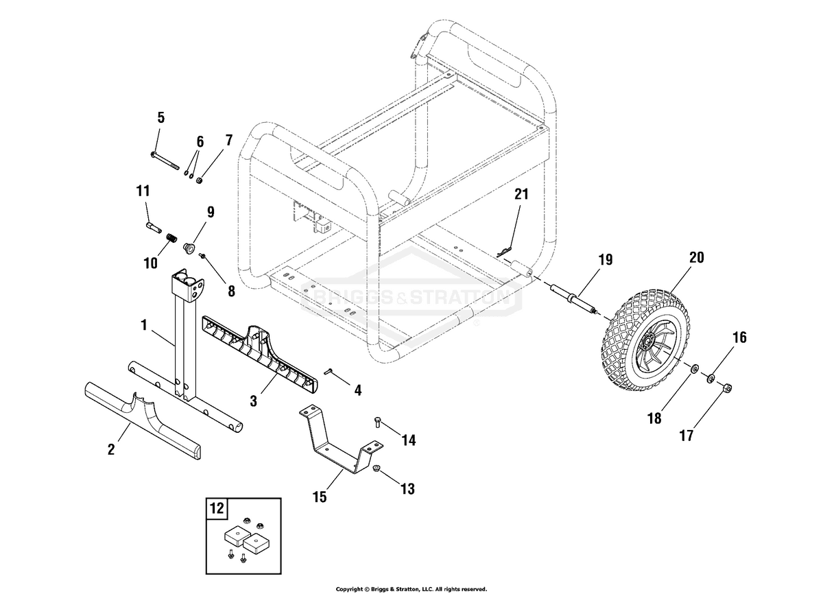 Ferris Washer diagram, part 46526GS