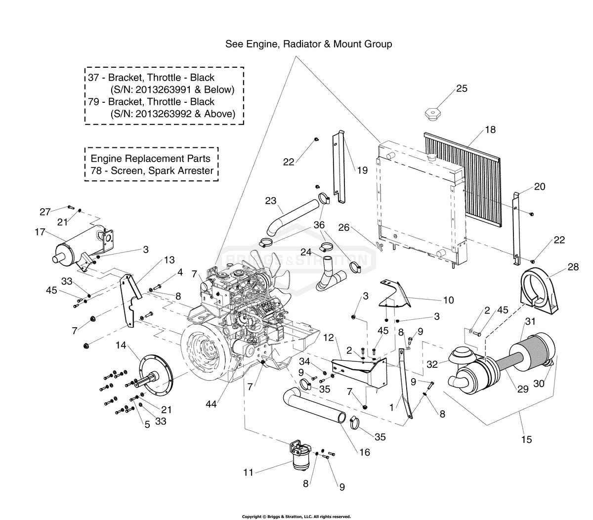 Ferris Plate, Air Filter - Red diagram, part 5400582B