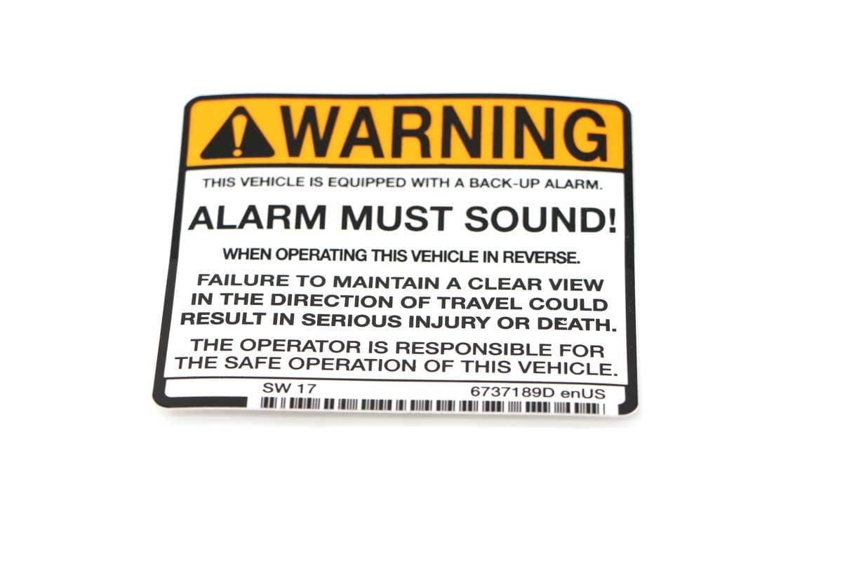Decal Warning