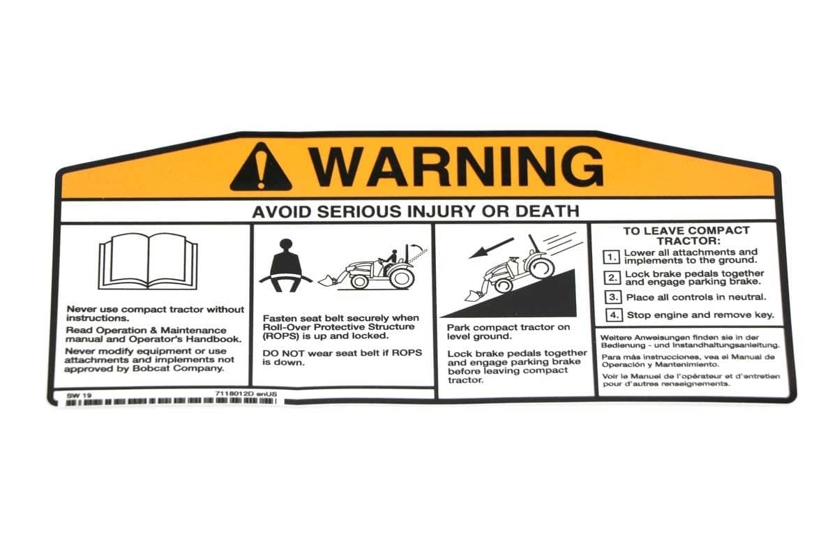 Decal, Warning