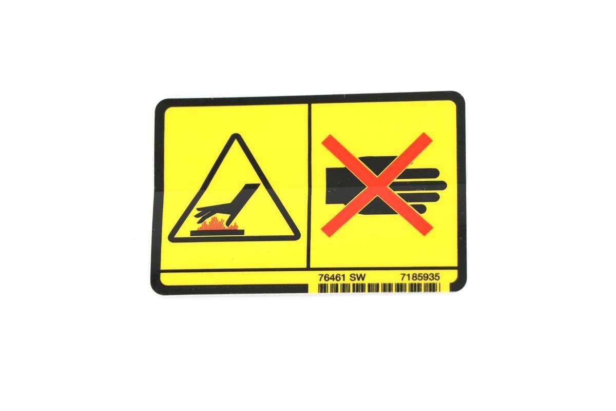 Decal Warning