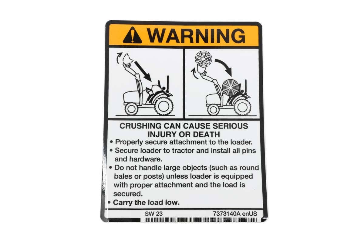Decal Warning