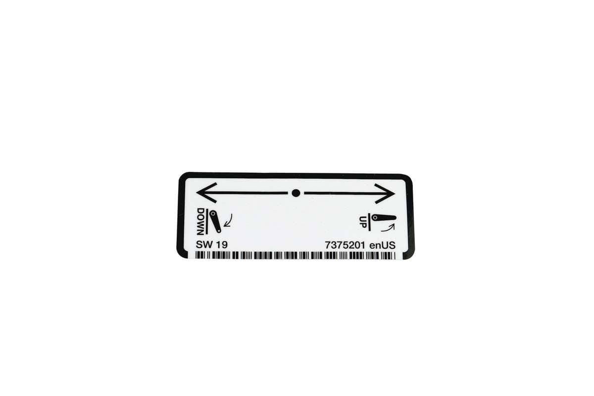 Decal Rear 3PT Lever