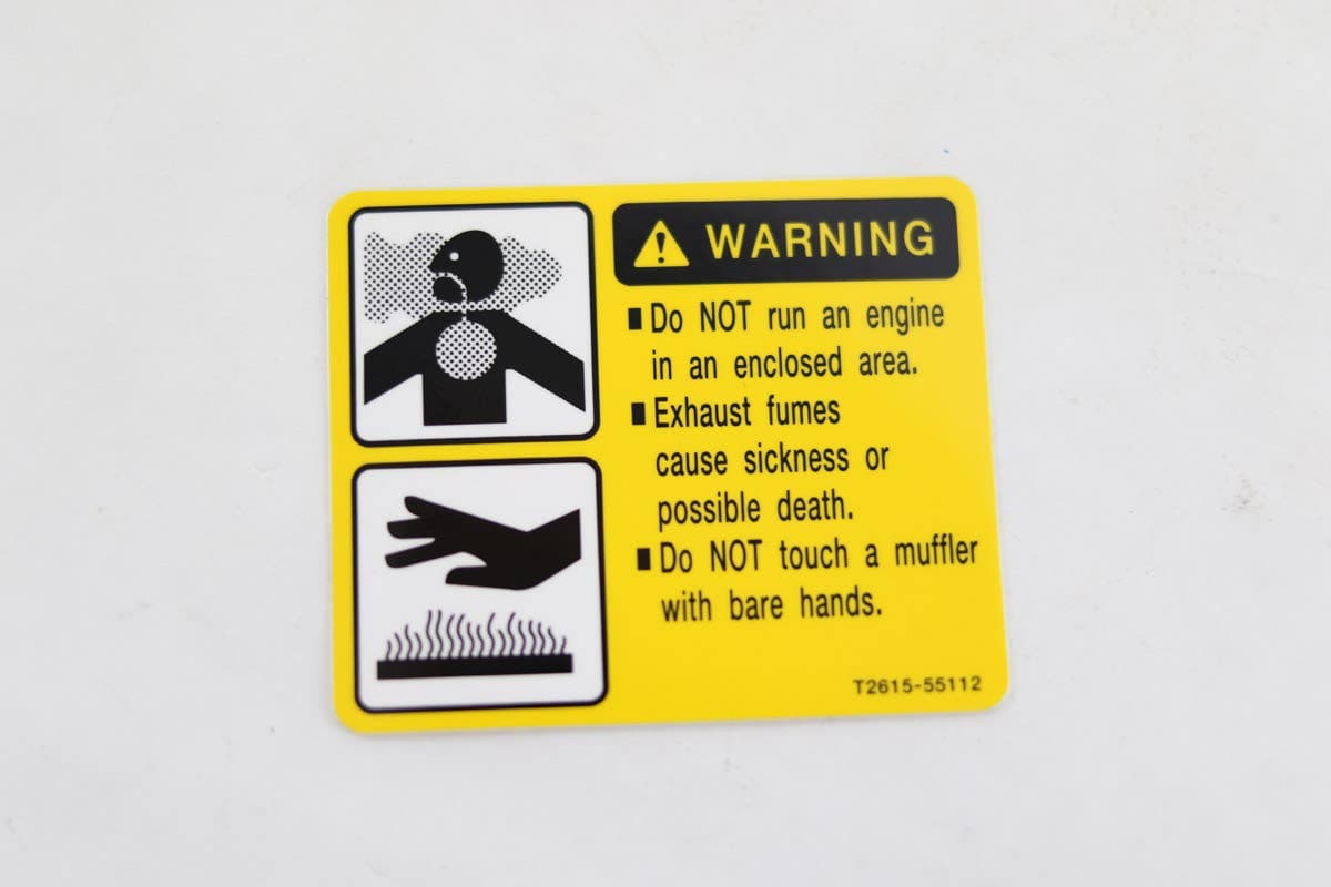 Decal Warning