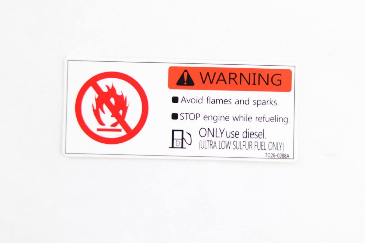 Decal Warning