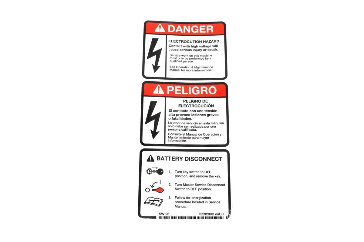 Decal Danger Deenergize