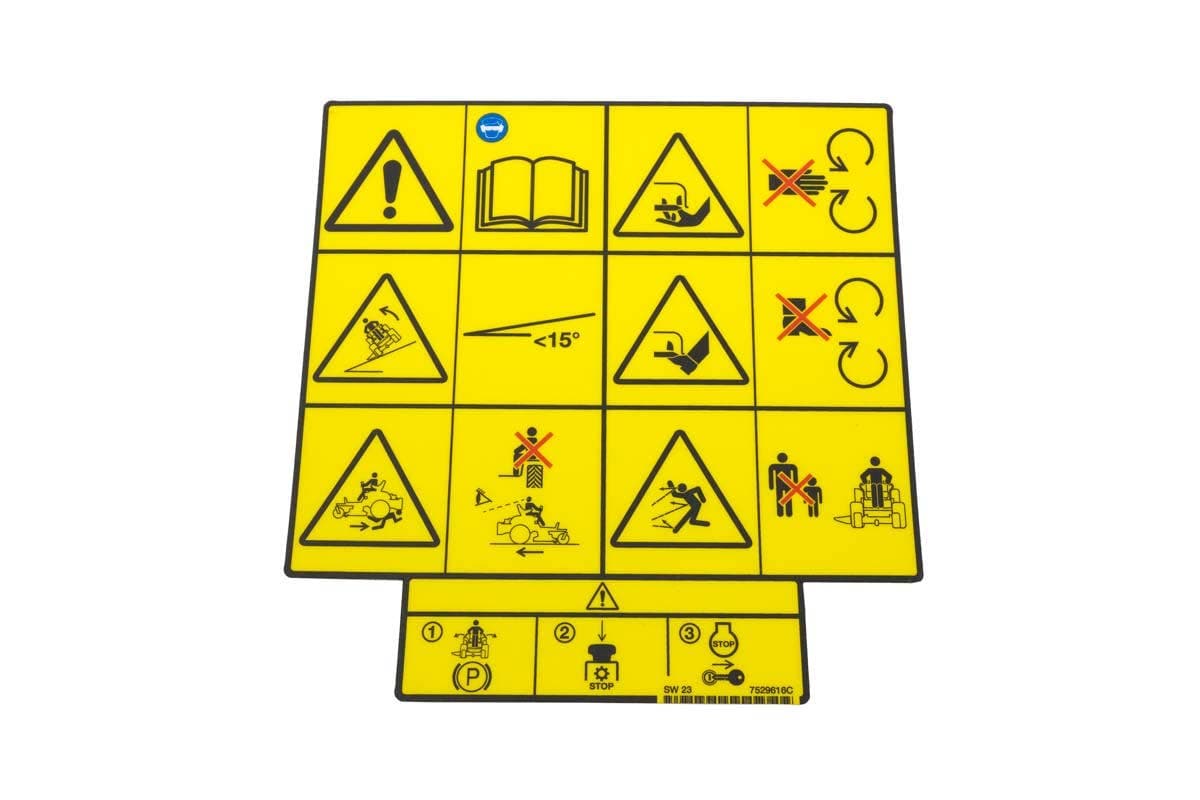 Decal Warning Foot Plate