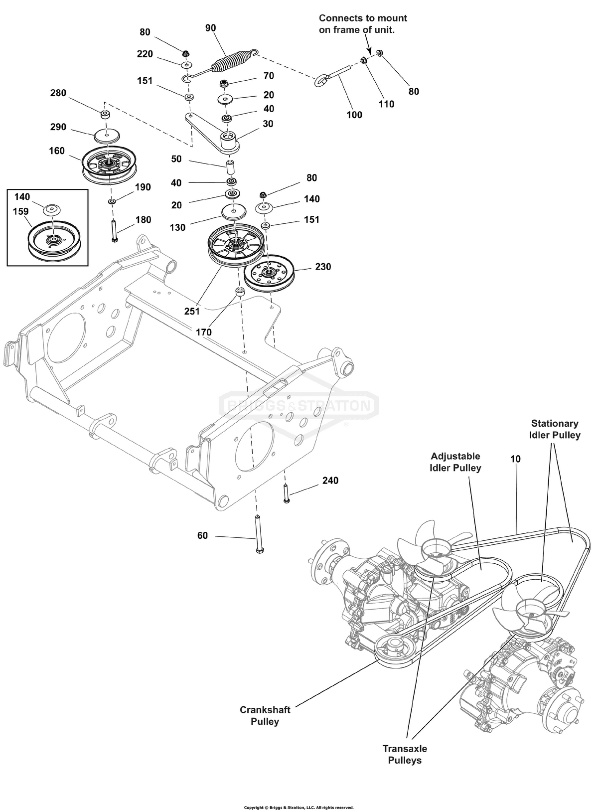 Ferris Belt, Drive diagram, part 84003255