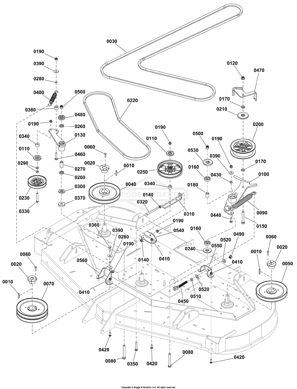 Ferris Belt diagram, part 84003292