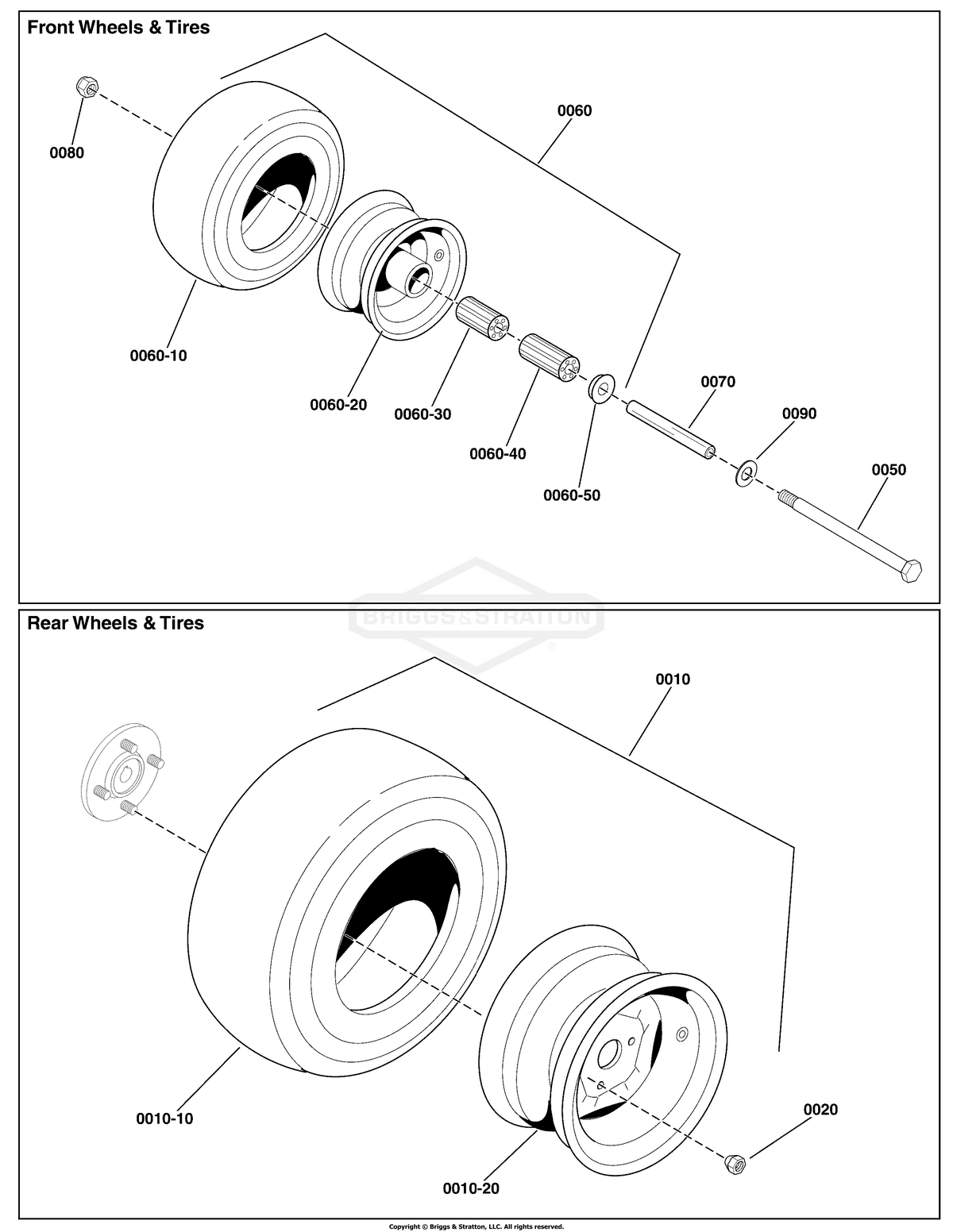 Ferris Tire Assembly diagram, part 84003896