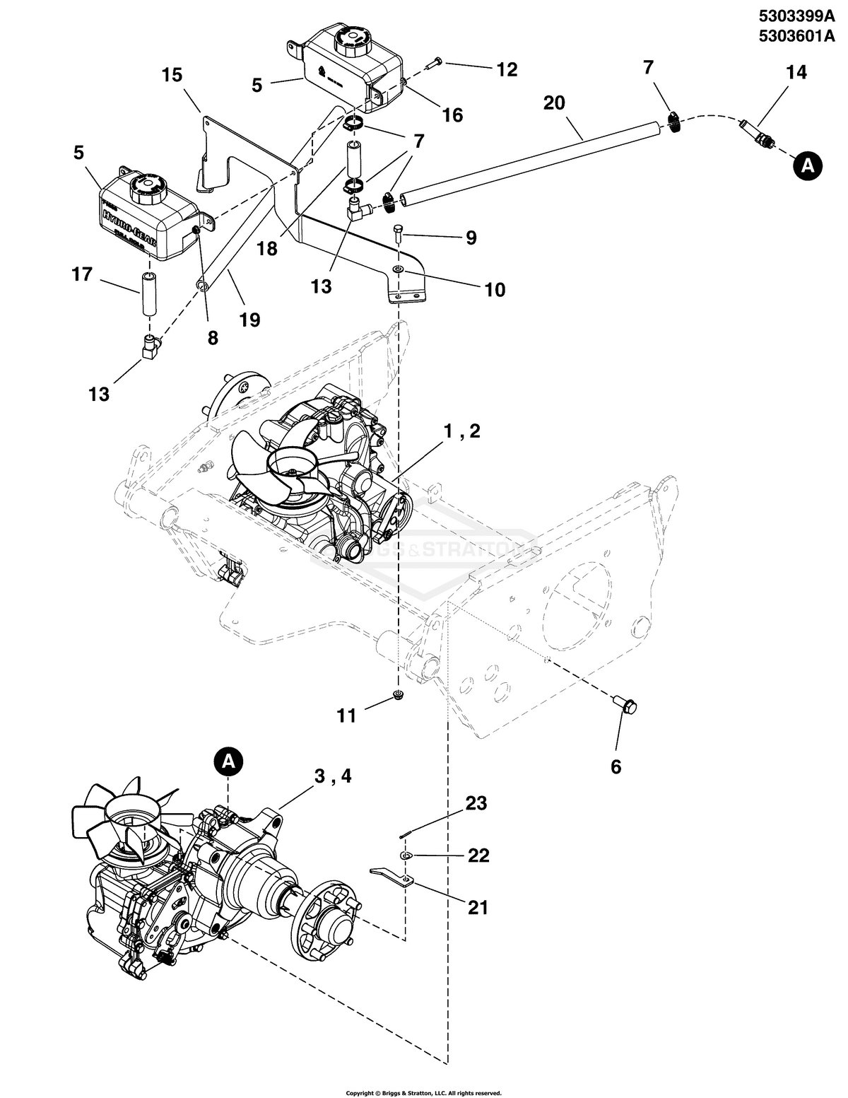 Ferris Transaxle diagram, part 84007999
