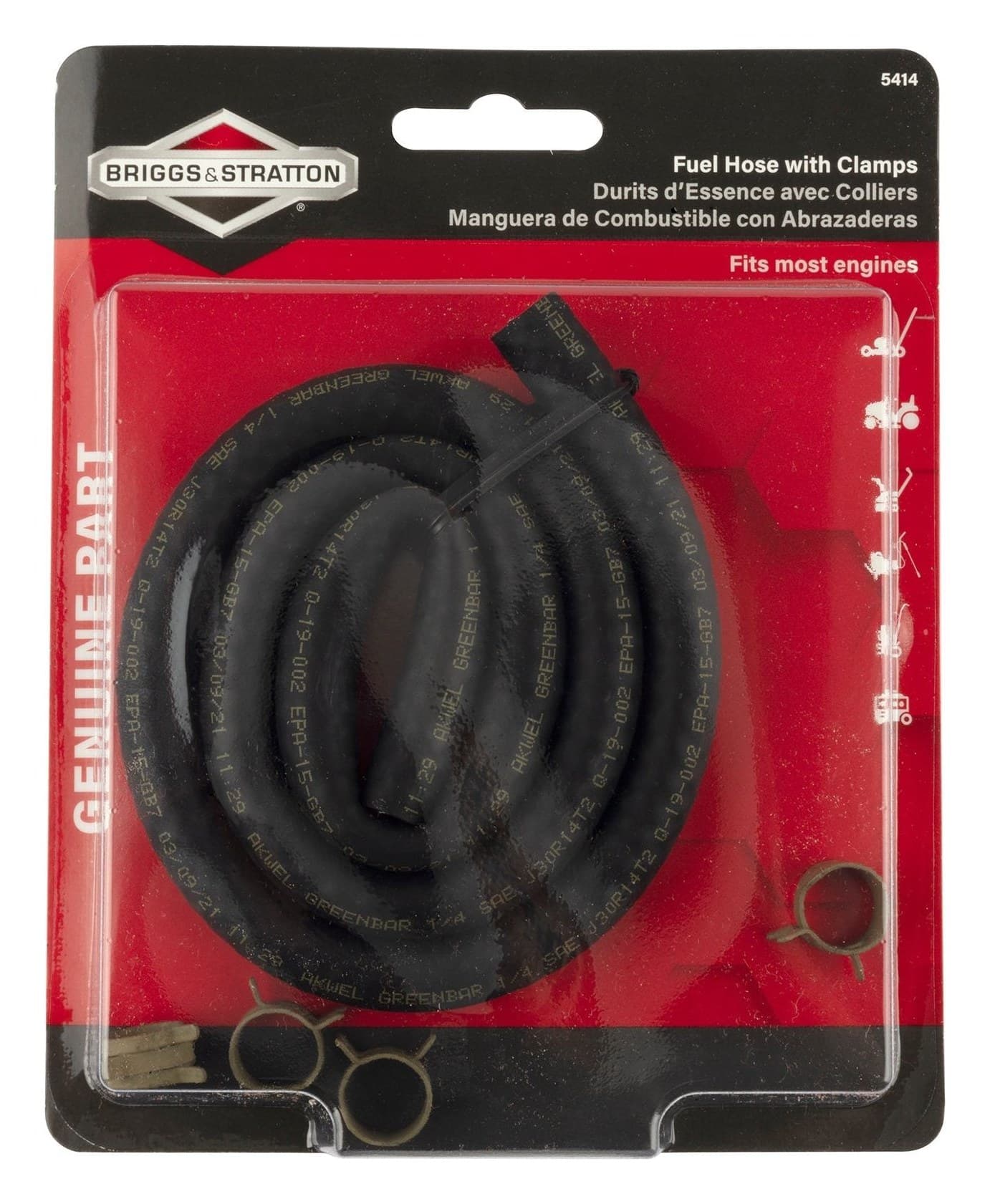5414K FUEL HOSE WITH CLAMPS