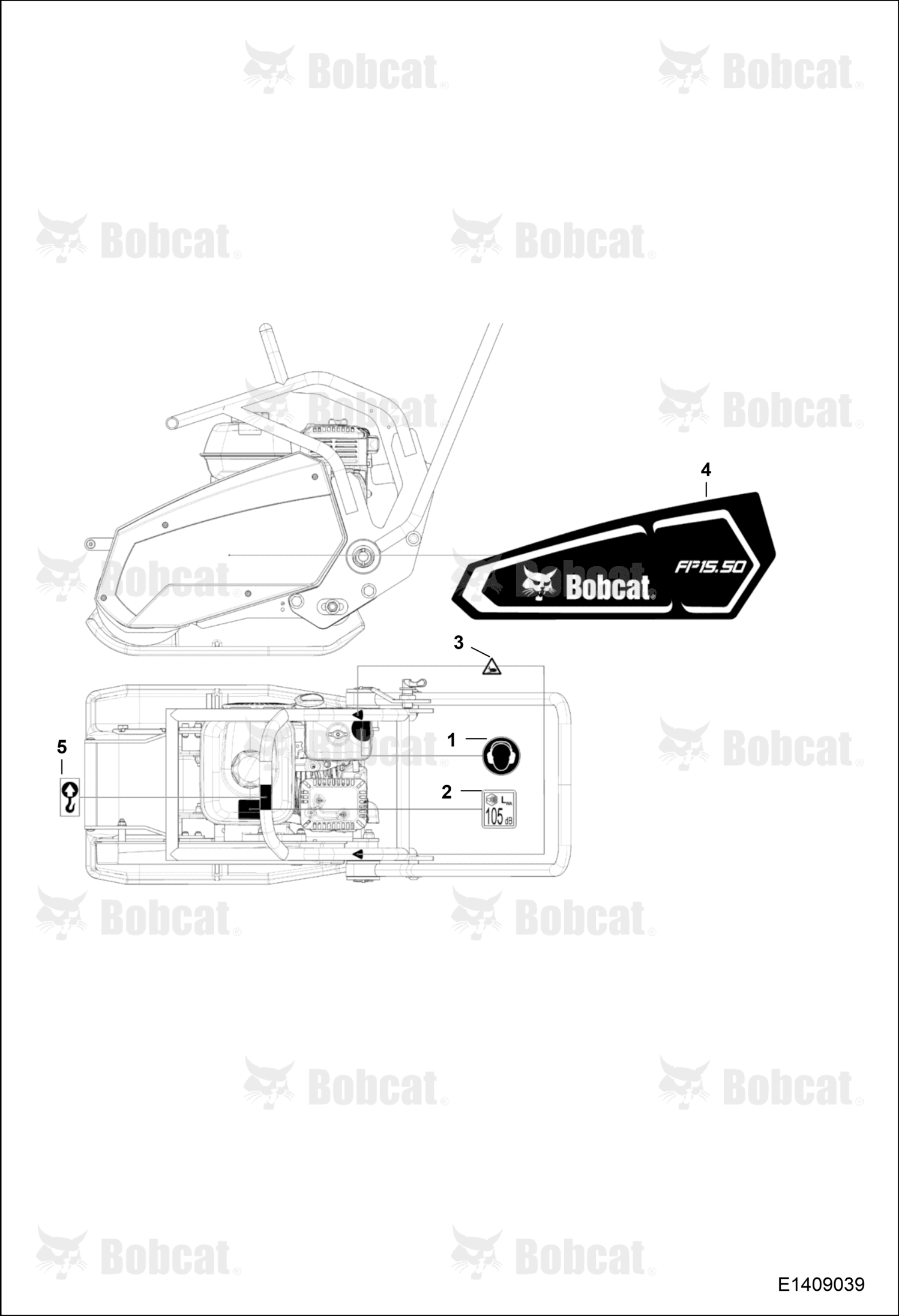 Decal, Bobcat Fp15.50