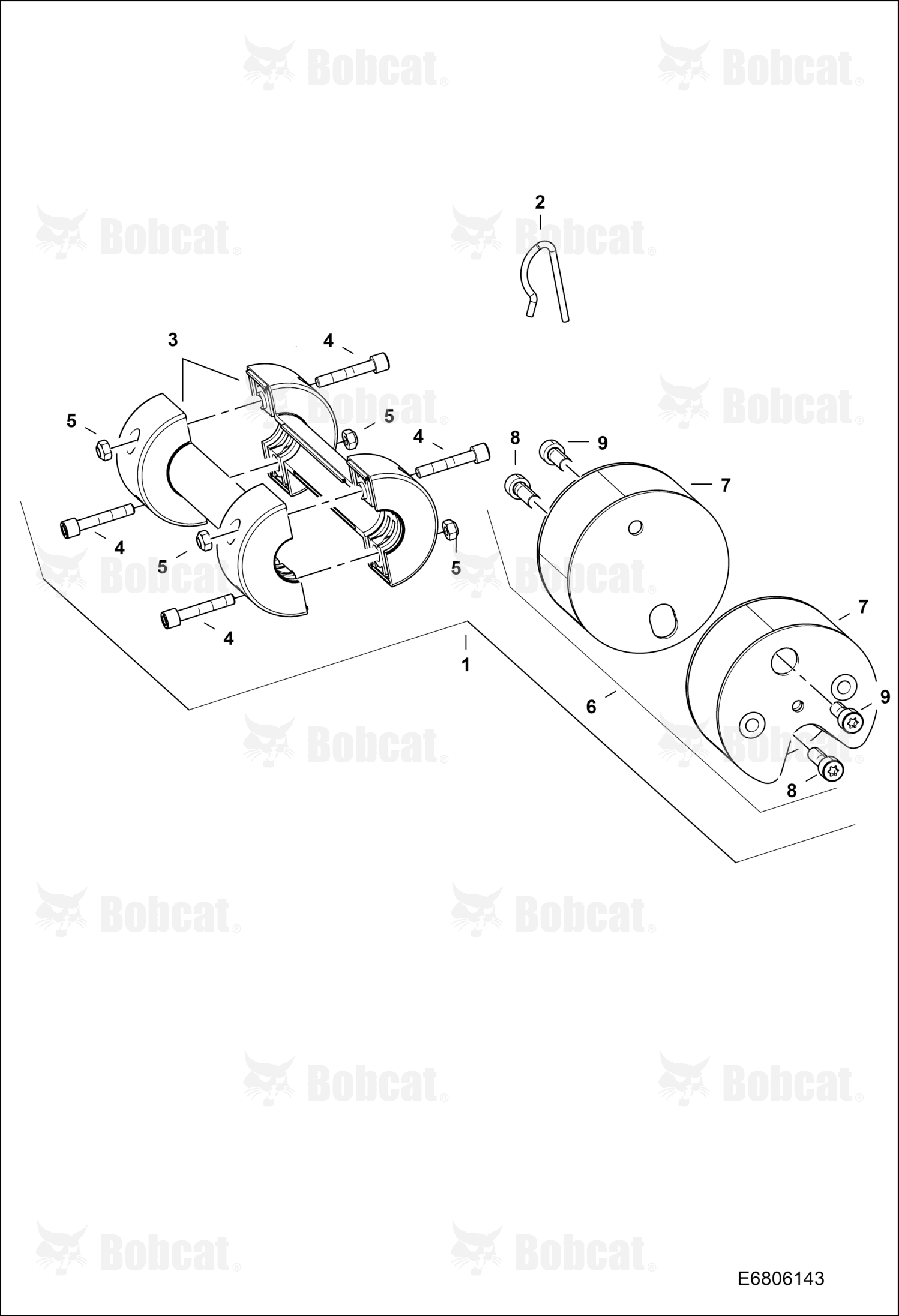 Kit, Carrying Roller Repair