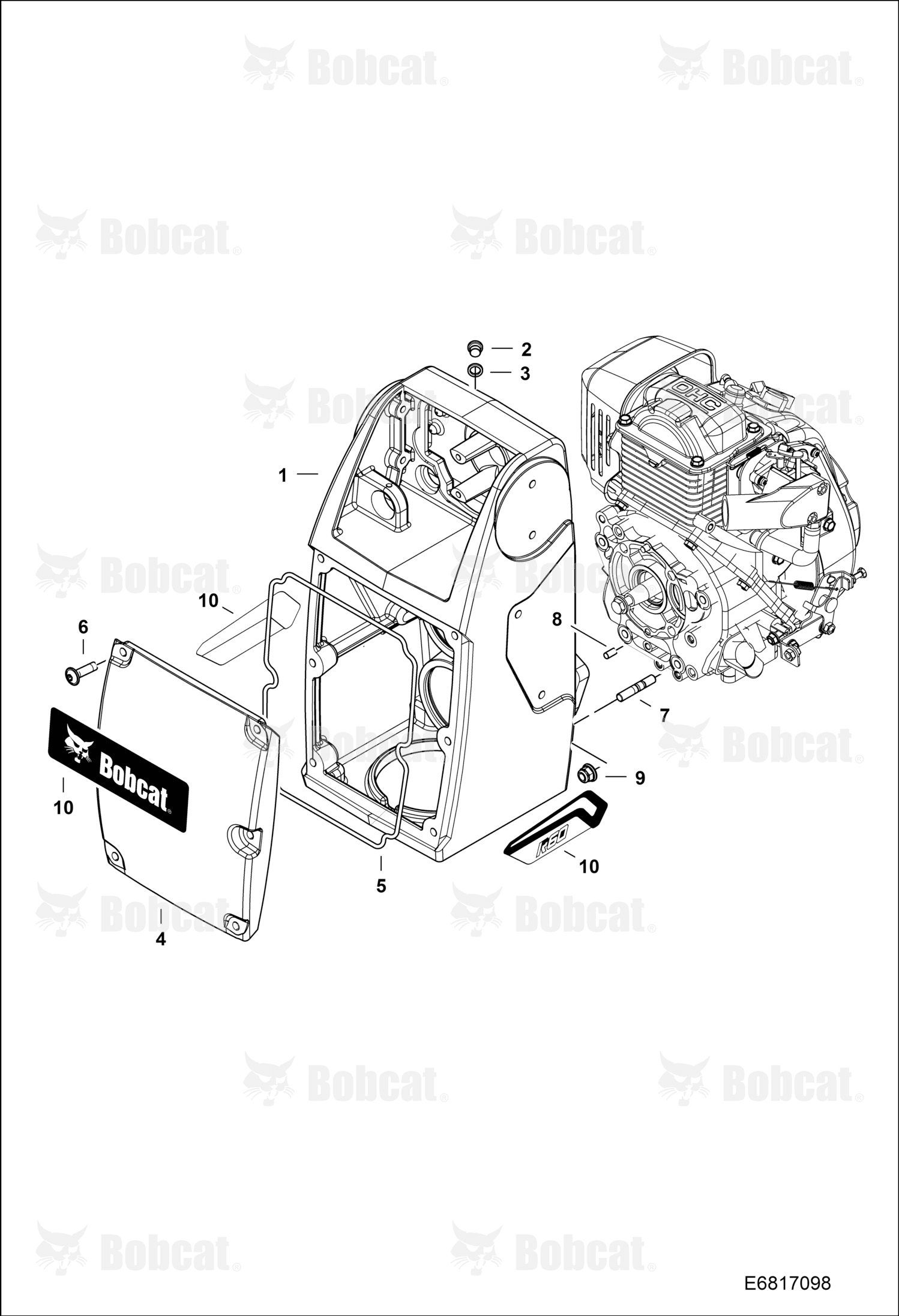 Cover, Bobcat R60p