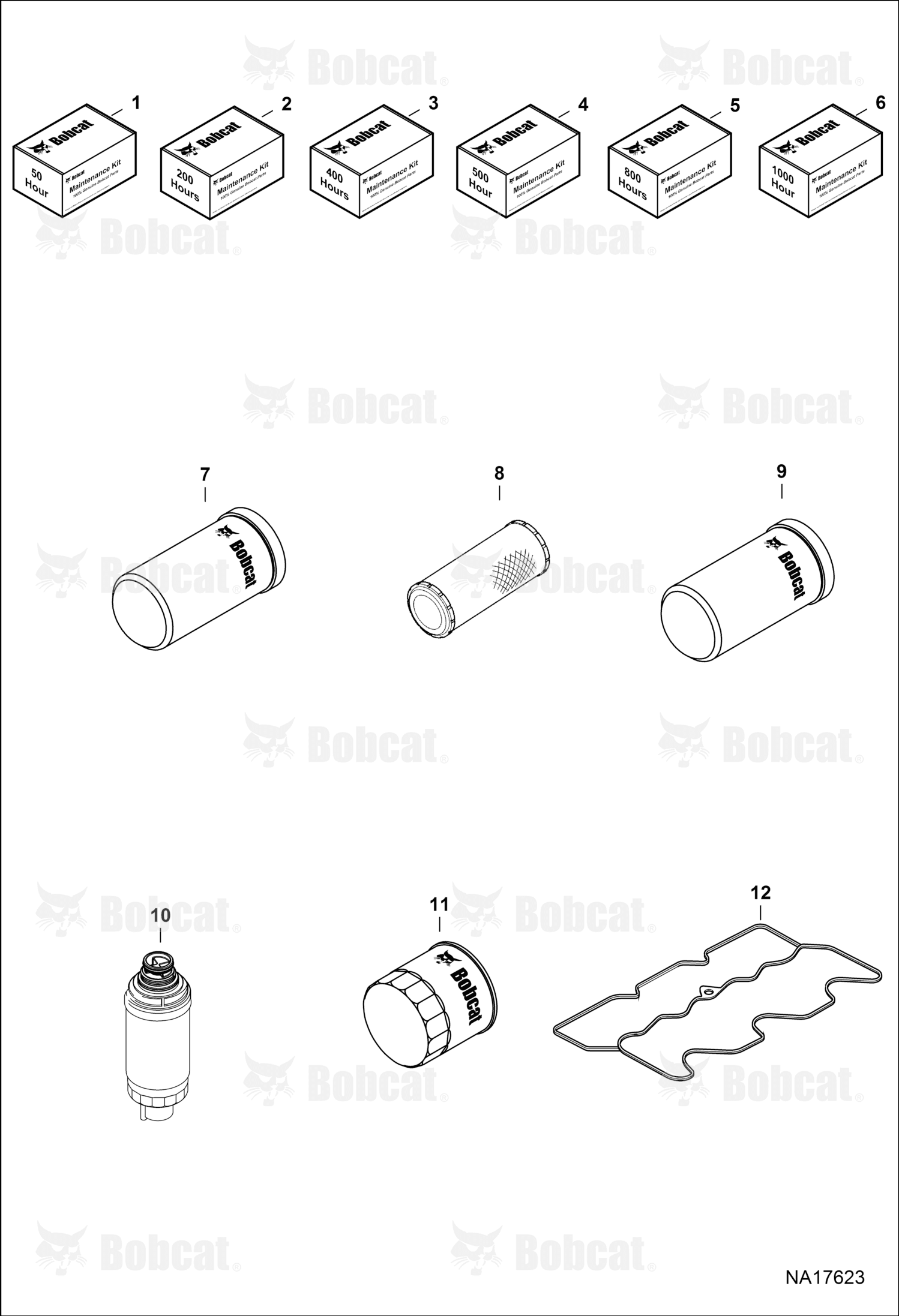Kit Maintenance 1000 Hr