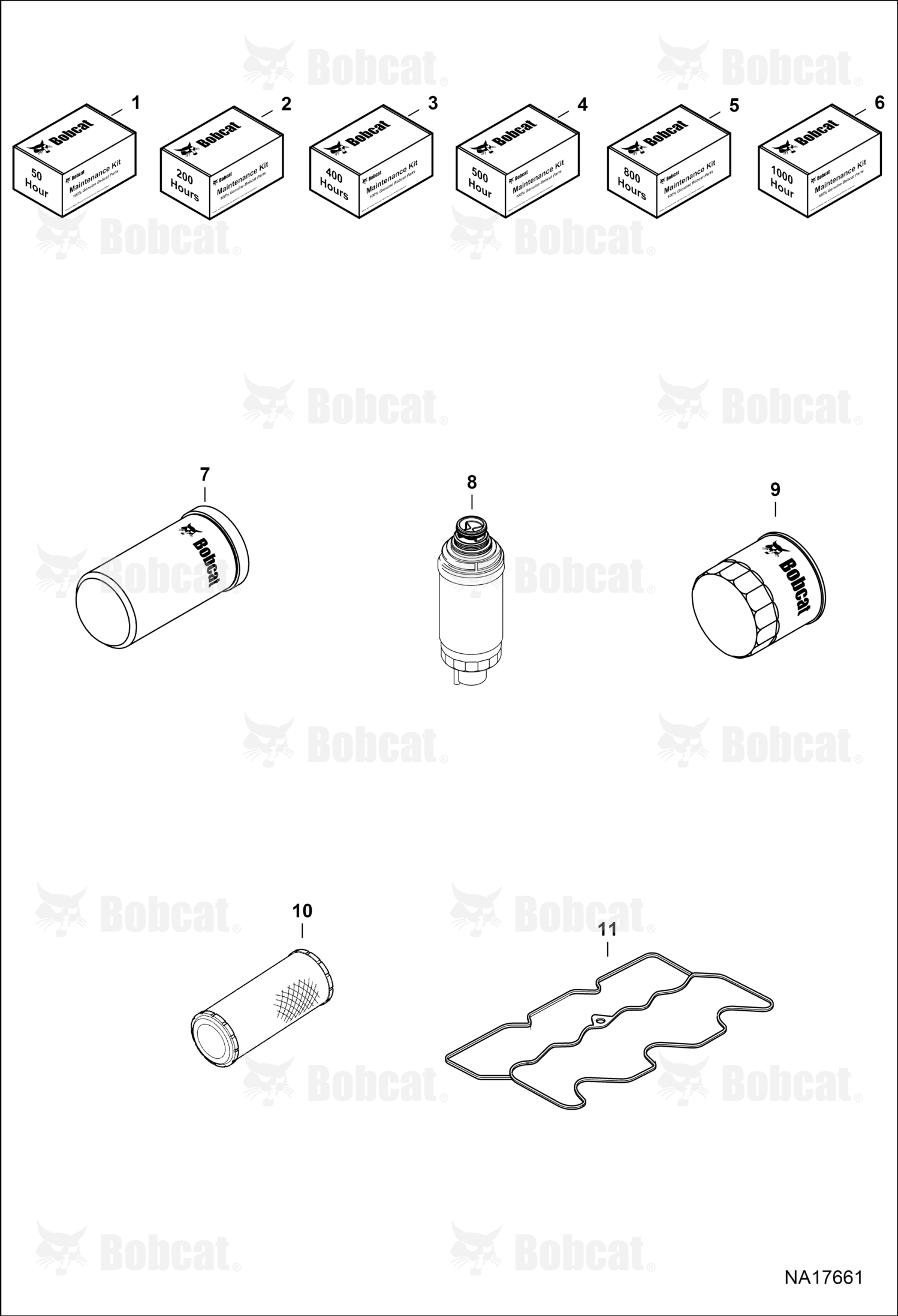 Kit Maintenance 1000 Hr