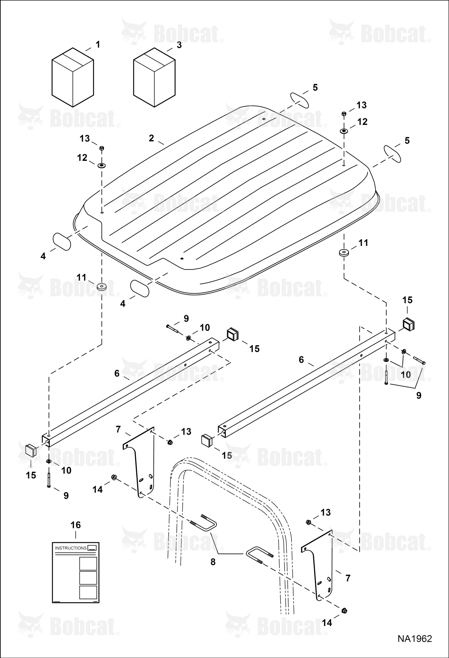 Canopy U-Bolt Nut 8