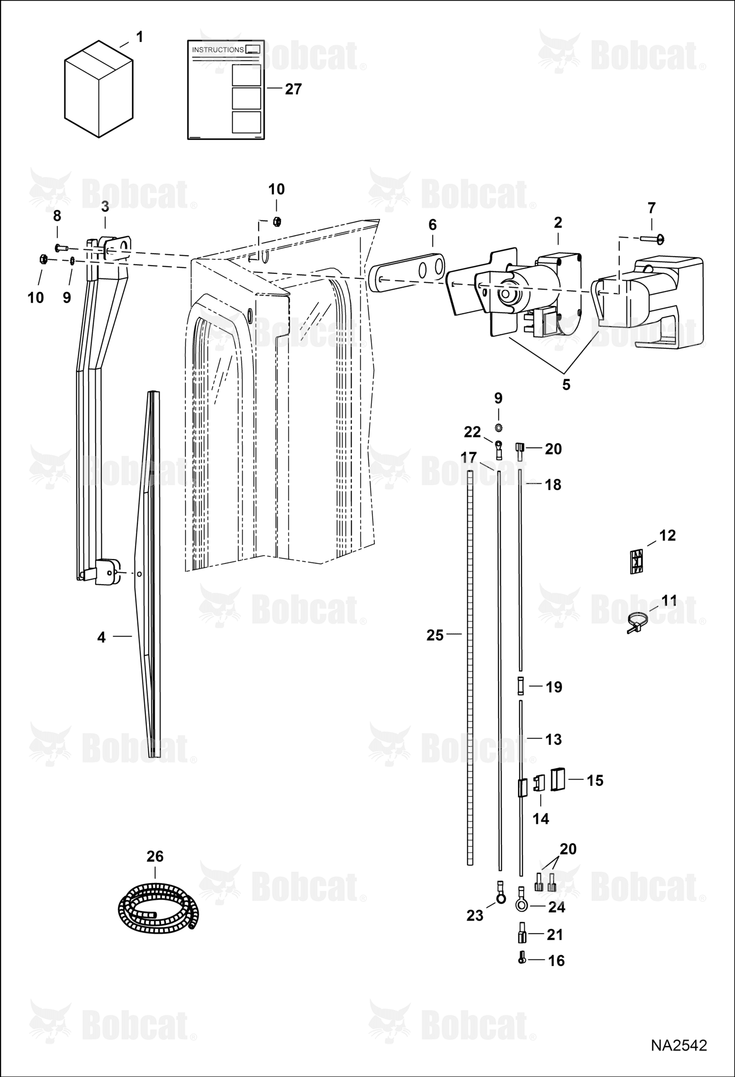 Cover, Motor Wiper