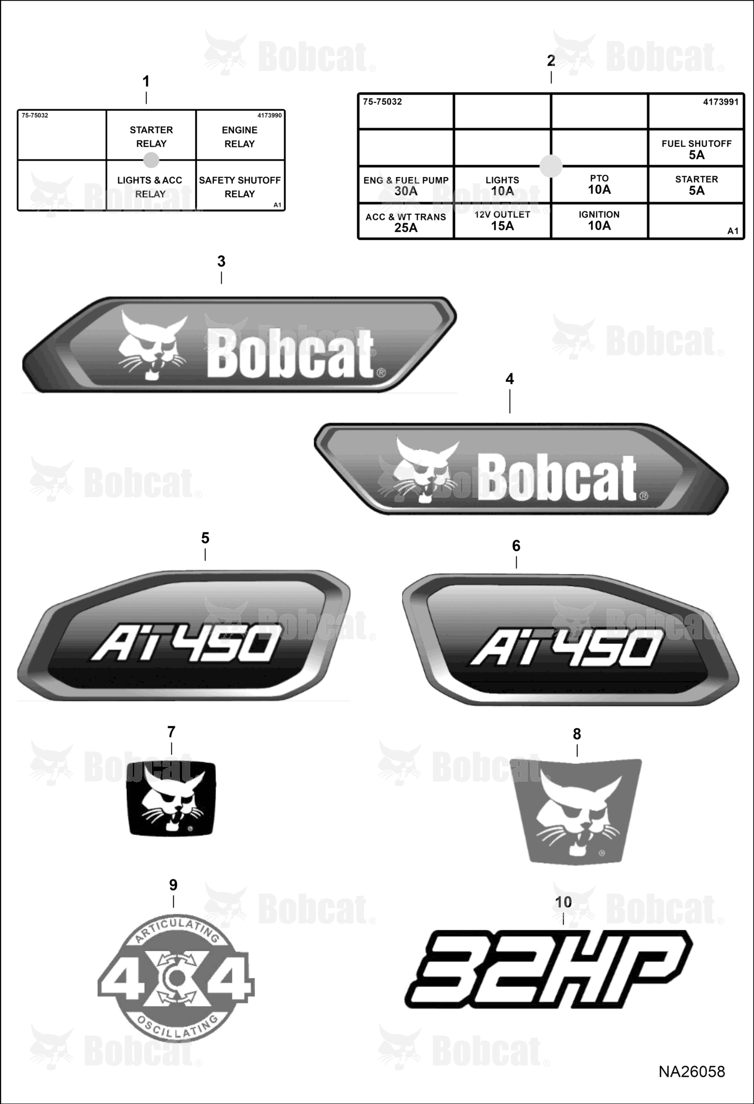 Decal At450 25HP